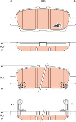 TRW GDB3508AT - Kit de plaquettes de frein, frein à disque cwaw.fr