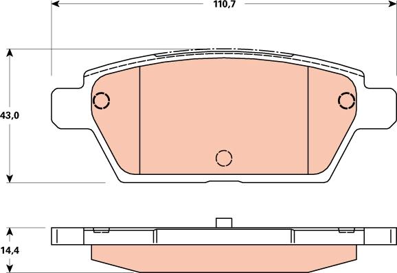 BENDIX 511095 - Kit de plaquettes de frein, frein à disque cwaw.fr