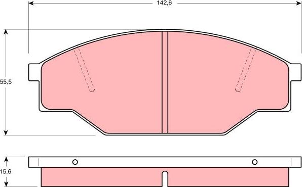 TRW GDB351 - Kit de plaquettes de frein, frein à disque cwaw.fr