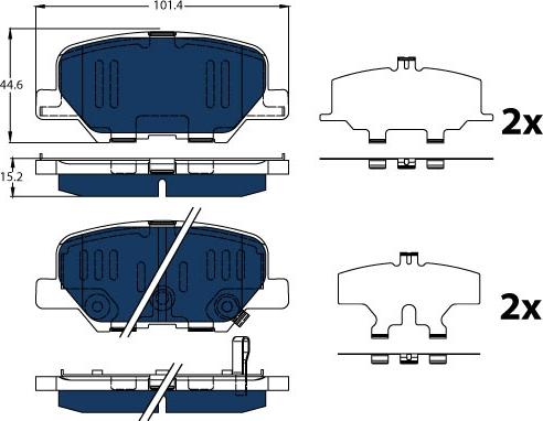 TRW GDB3583BTE - Kit de plaquettes de frein, frein à disque cwaw.fr