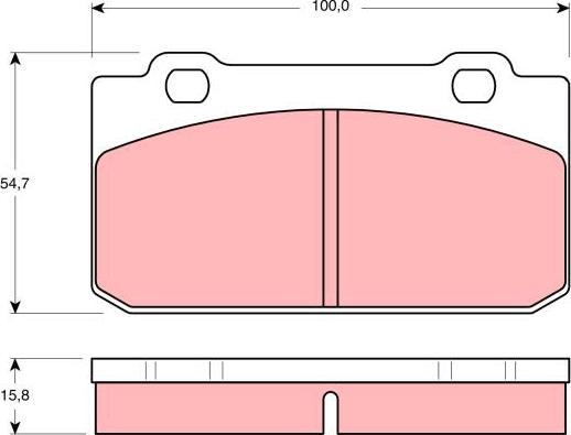 TRW GDB353 - Kit de plaquettes de frein, frein à disque cwaw.fr