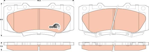 TRW GDB3528 - Kit de plaquettes de frein, frein à disque cwaw.fr