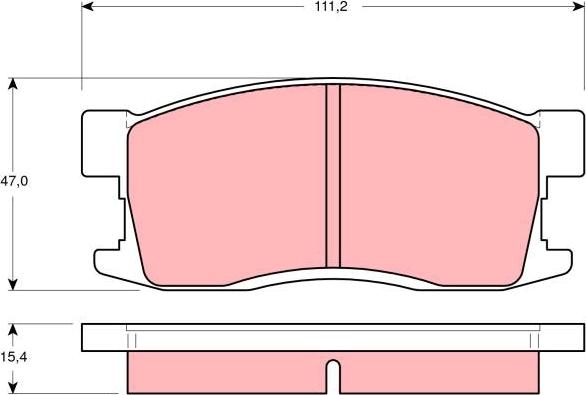 TRW GDB3094 - Kit de plaquettes de frein, frein à disque cwaw.fr