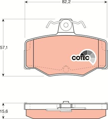 TRW GDB3092 - Kit de plaquettes de frein, frein à disque cwaw.fr