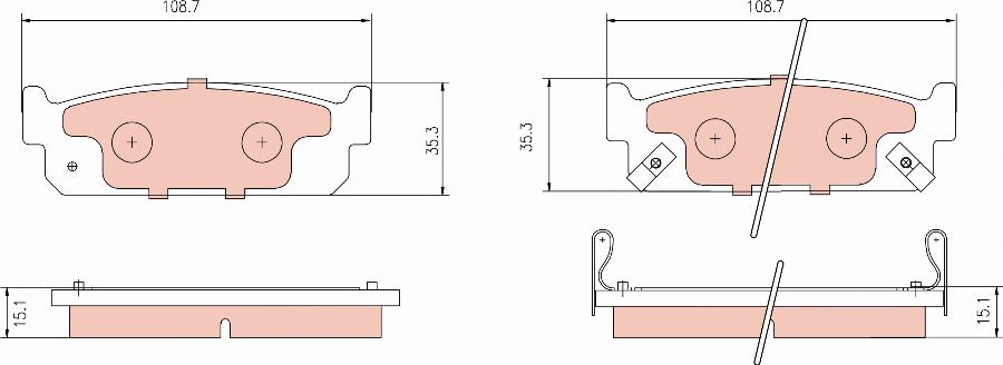 TRW GDB3016DT - Kit de plaquettes de frein, frein à disque cwaw.fr