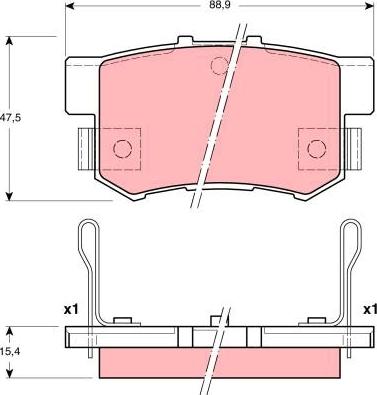 TRW GDB3191AT - Kit de plaquettes de frein, frein à disque cwaw.fr