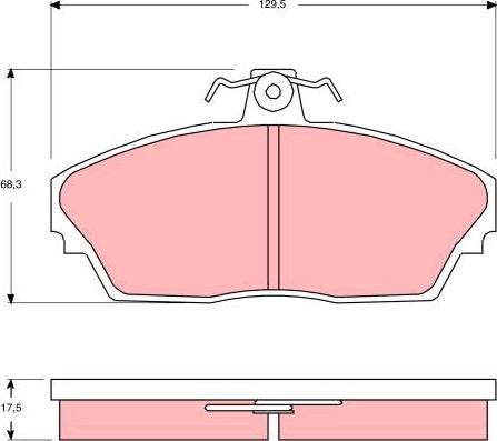 TRW GDB3148 - Kit de plaquettes de frein, frein à disque cwaw.fr