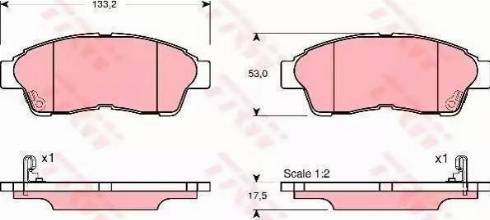 RIDER RD.3323.DB3147 - Kit de plaquettes de frein, frein à disque cwaw.fr