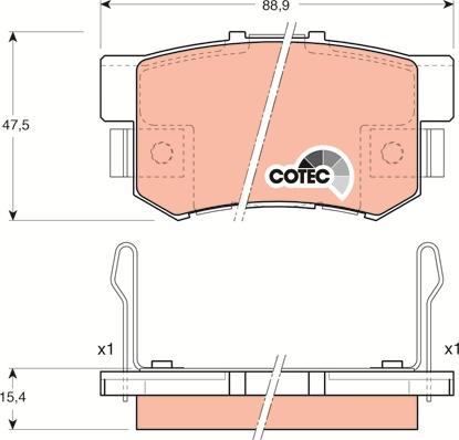 TRW GDB3154 - Kit de plaquettes de frein, frein à disque cwaw.fr