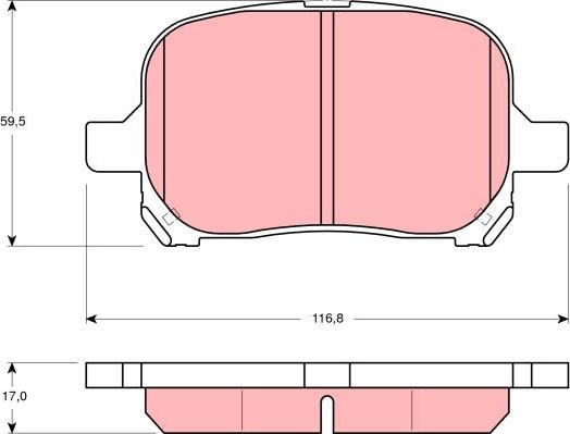 TRW GDB3152DT - Kit de plaquettes de frein, frein à disque cwaw.fr