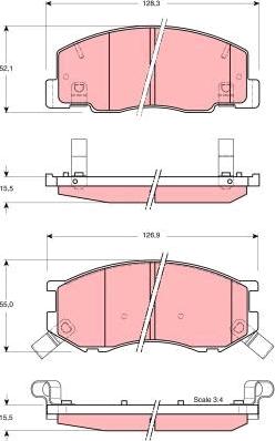 TRW GDB3157DT - Kit de plaquettes de frein, frein à disque cwaw.fr