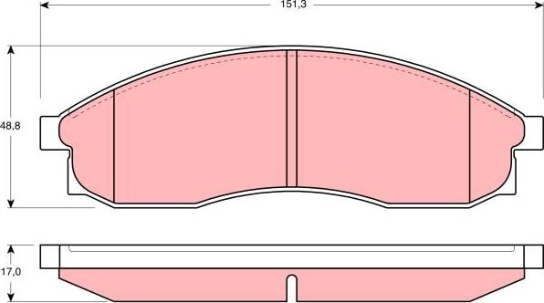 TRW GDB3107 - Kit de plaquettes de frein, frein à disque cwaw.fr