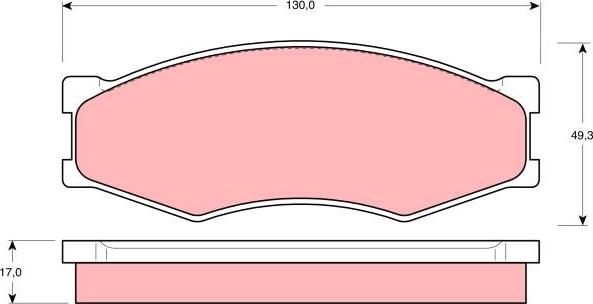 TRW GDB318 - Kit de plaquettes de frein, frein à disque cwaw.fr