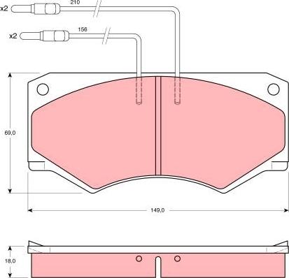 TRW GDB389 - Kit de plaquettes de frein, frein à disque cwaw.fr