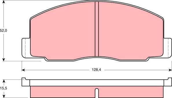 TRW GDB388 - Kit de plaquettes de frein, frein à disque cwaw.fr