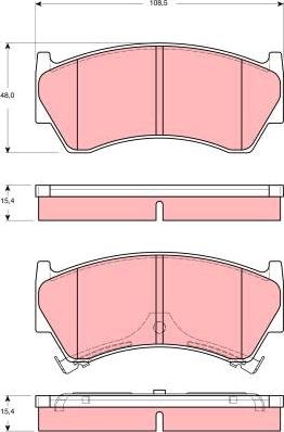 TRW GDB3391 - Kit de plaquettes de frein, frein à disque cwaw.fr