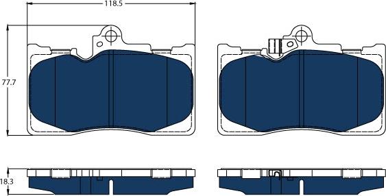 TRW GDB3398BTE - Kit de plaquettes de frein, frein à disque cwaw.fr