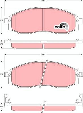 TRW GDB3340AT - Kit de plaquettes de frein, frein à disque cwaw.fr