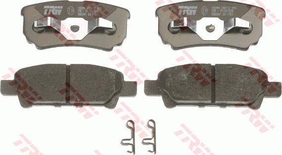 TRW GDB3341DT - Kit de plaquettes de frein, frein à disque cwaw.fr