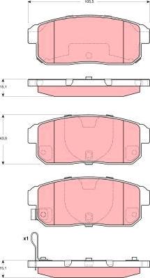 TRW GDB3357DT - Kit de plaquettes de frein, frein à disque cwaw.fr