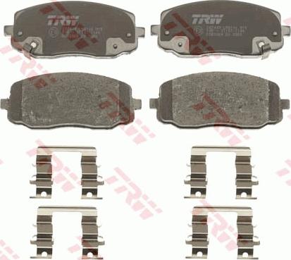 TRW GDB3369 - Kit de plaquettes de frein, frein à disque cwaw.fr