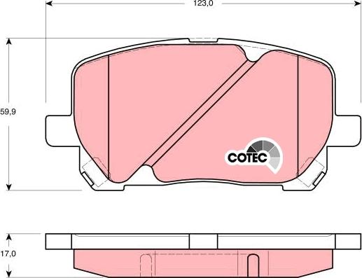 TRW GDB3315DT - Kit de plaquettes de frein, frein à disque cwaw.fr