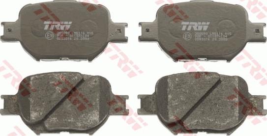 TRW GDB3316DT - Kit de plaquettes de frein, frein à disque cwaw.fr