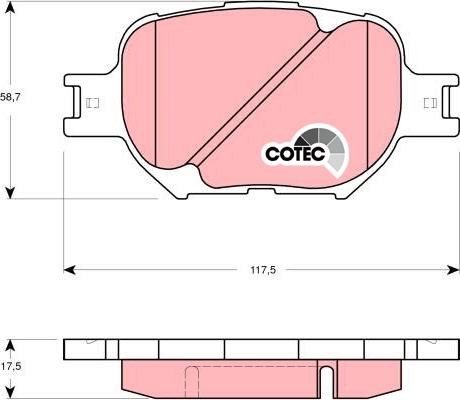 TRW GDB3316DT - Kit de plaquettes de frein, frein à disque cwaw.fr