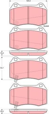 TRW GDB3381DT - Kit de plaquettes de frein, frein à disque cwaw.fr