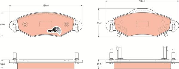 TRW GDB3324AT - Kit de plaquettes de frein, frein à disque cwaw.fr