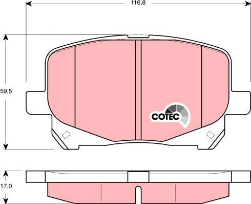 TRW GDB3248DT - Kit de plaquettes de frein, frein à disque cwaw.fr