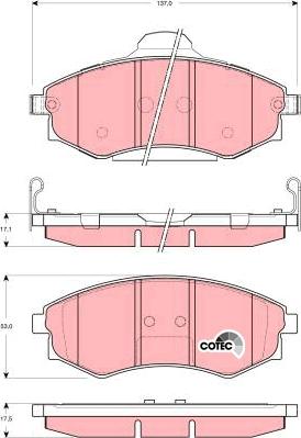 TRW GDB3256 - Kit de plaquettes de frein, frein à disque cwaw.fr