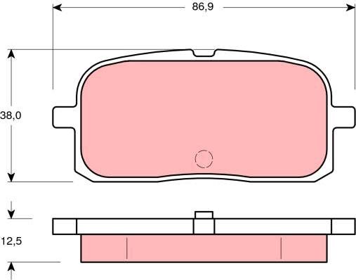 TRW GDB3225 - Kit de plaquettes de frein, frein à disque cwaw.fr