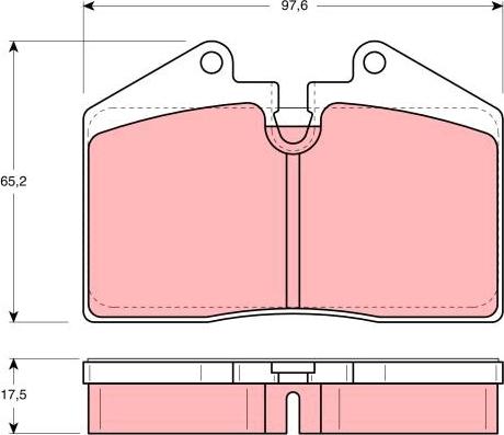 TRW GDB379 - Kit de plaquettes de frein, frein à disque cwaw.fr