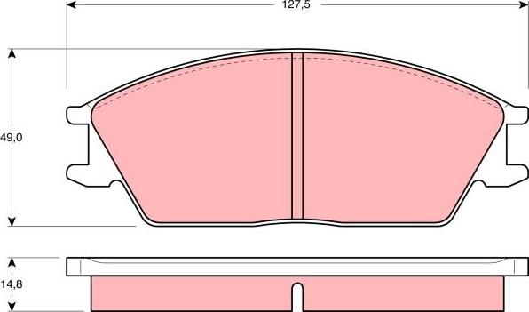 TRW GDB373 - Kit de plaquettes de frein, frein à disque cwaw.fr