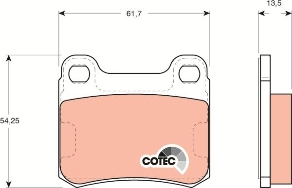 TRW GDB294 - Kit de plaquettes de frein, frein à disque cwaw.fr