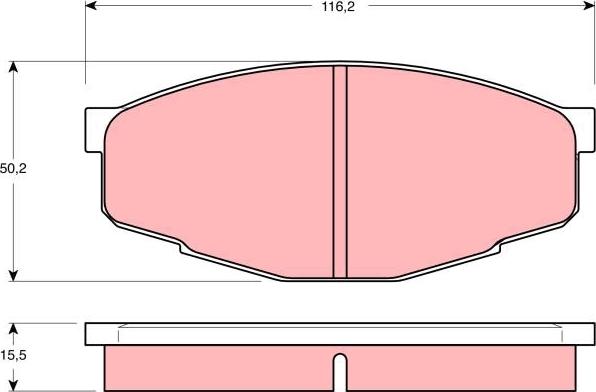 TRW GDB293 - Kit de plaquettes de frein, frein à disque cwaw.fr