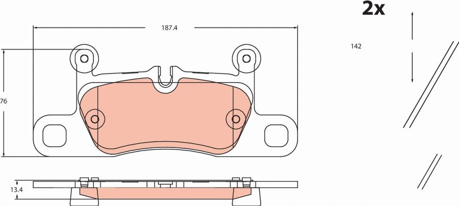 TRW GDB2465 - Kit de plaquettes de frein, frein à disque cwaw.fr