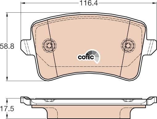 TRW GDB2000 - Kit de plaquettes de frein, frein à disque cwaw.fr