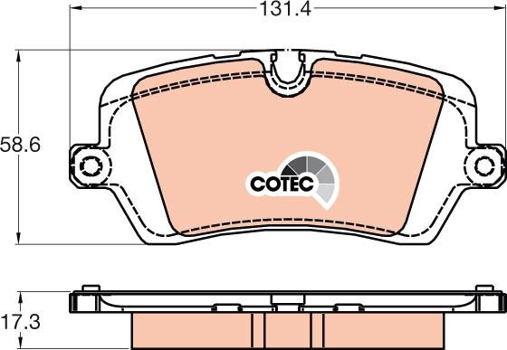 TRW GDB2029 - Kit de plaquettes de frein, frein à disque cwaw.fr