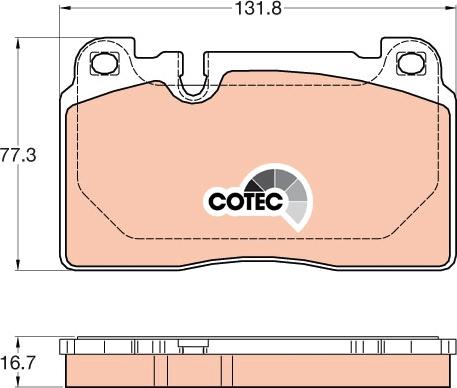 TRW GDB2022 - Kit de plaquettes de frein, frein à disque cwaw.fr