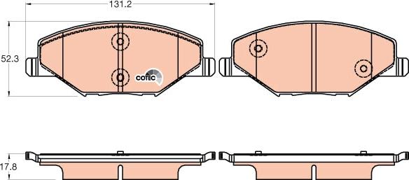 TRW GDB2027 - Kit de plaquettes de frein, frein à disque cwaw.fr