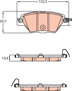 TRW GDB2199 - Kit de plaquettes de frein, frein à disque cwaw.fr