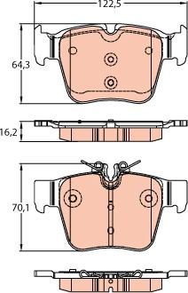 TRW GDB2154 - Kit de plaquettes de frein, frein à disque cwaw.fr