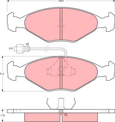 Spidan 0.080150 - Kit de plaquettes de frein, frein à disque cwaw.fr