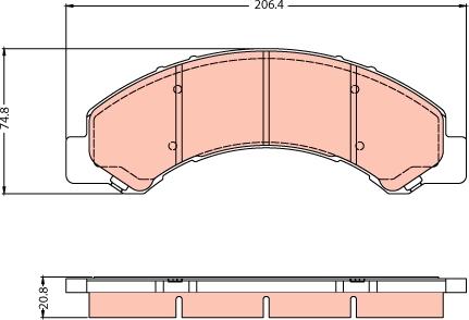 TRW GDB2287 - Kit de plaquettes de frein, frein à disque cwaw.fr