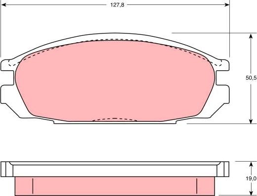 TRW GDB745 - Kit de plaquettes de frein, frein à disque cwaw.fr