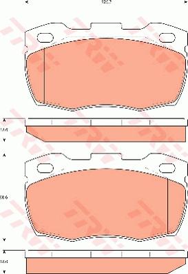 TRW GDB7591 - Kit de plaquettes de frein, frein à disque cwaw.fr