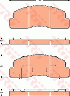 TRW GDB7592 - Kit de plaquettes de frein, frein à disque cwaw.fr