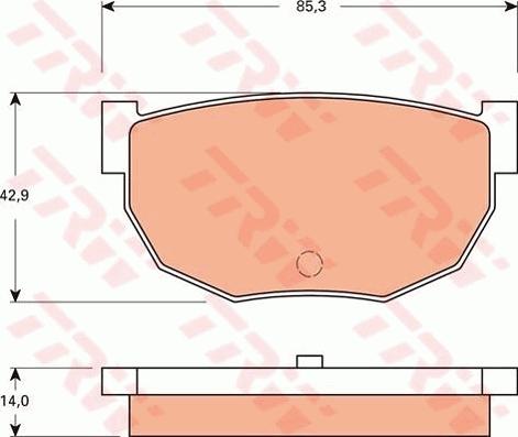 TRW GDB7547 - Kit de plaquettes de frein, frein à disque cwaw.fr